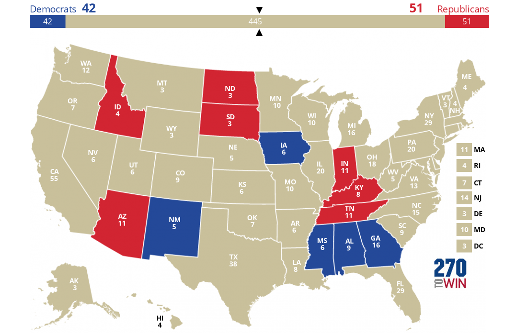 2024 Presidential Election Interactive Map