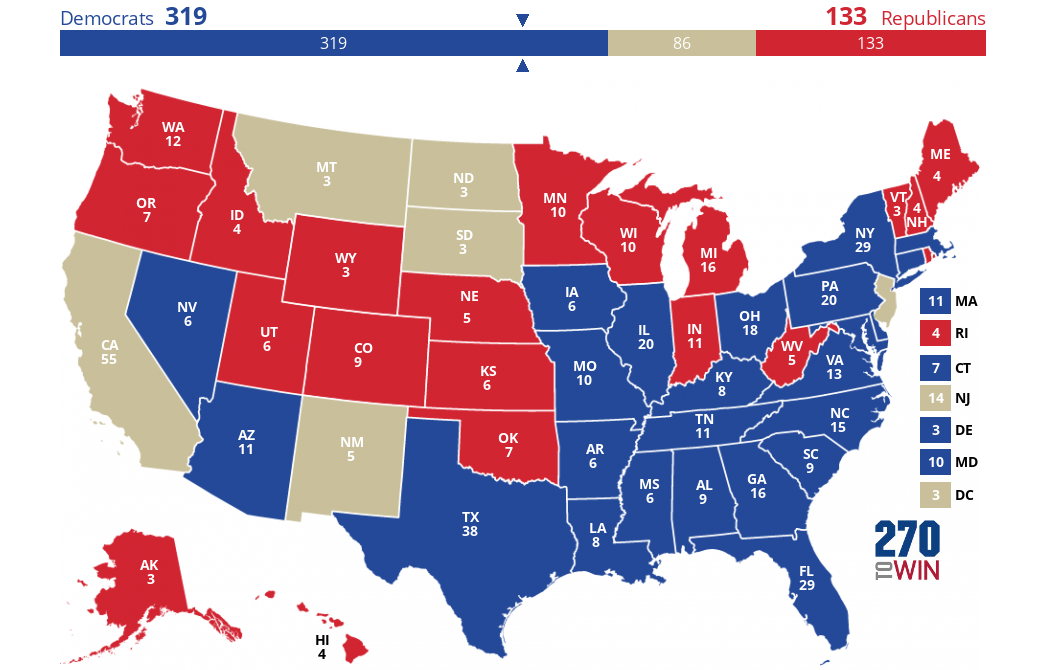 2024 Presidential Election Interactive Map