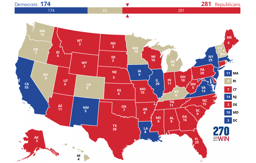 2024 Presidential Election Interactive Map