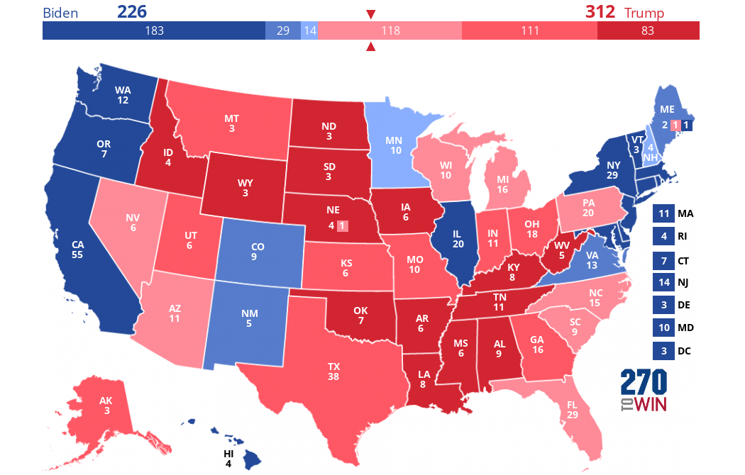 2024 Presidential Election Interactive Map