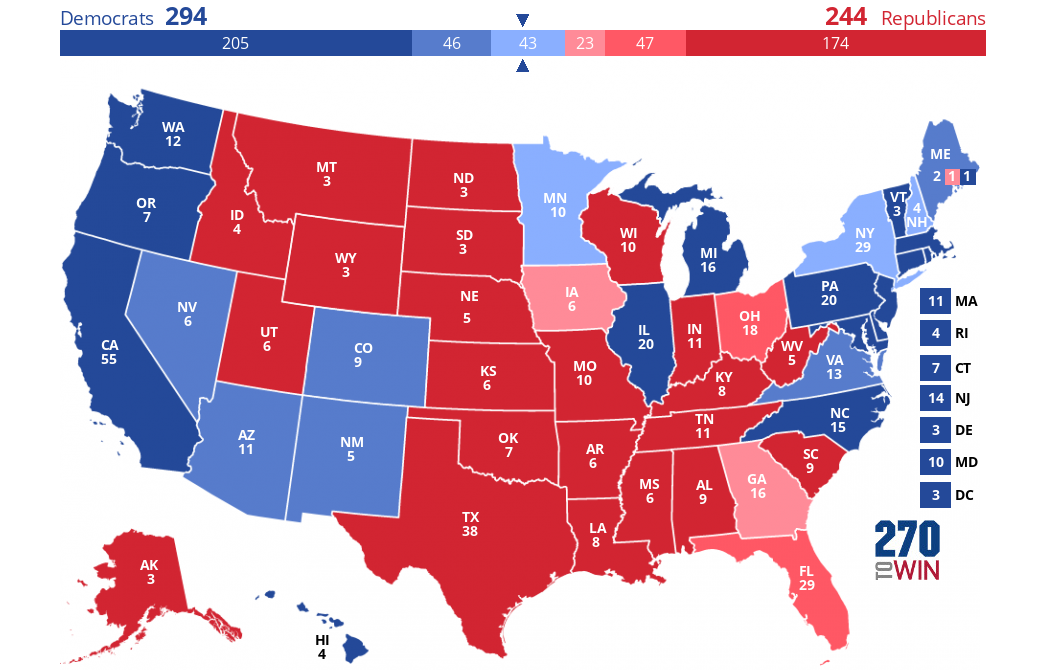 2024 Presidential Election Interactive Map