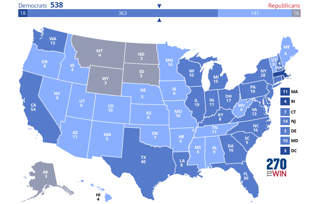 2024 Presidential Election Interactive Map