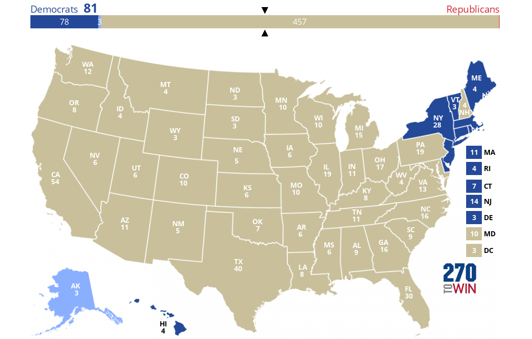 Electoral College Map 2024