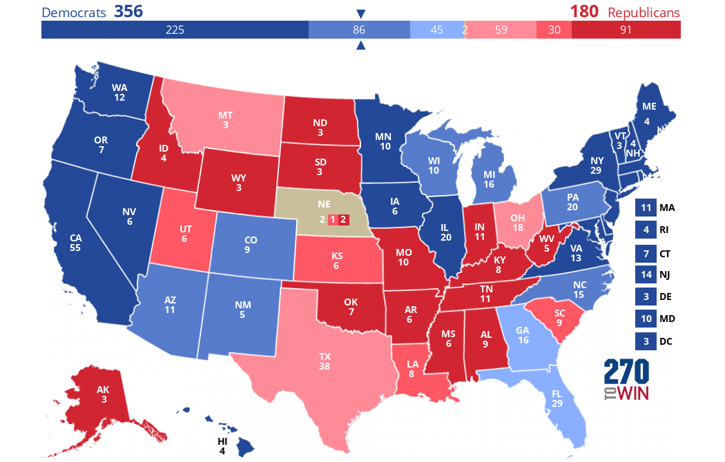 2024 Presidential Election Interactive Map