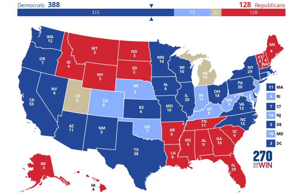 2024 Presidential Election Interactive Map