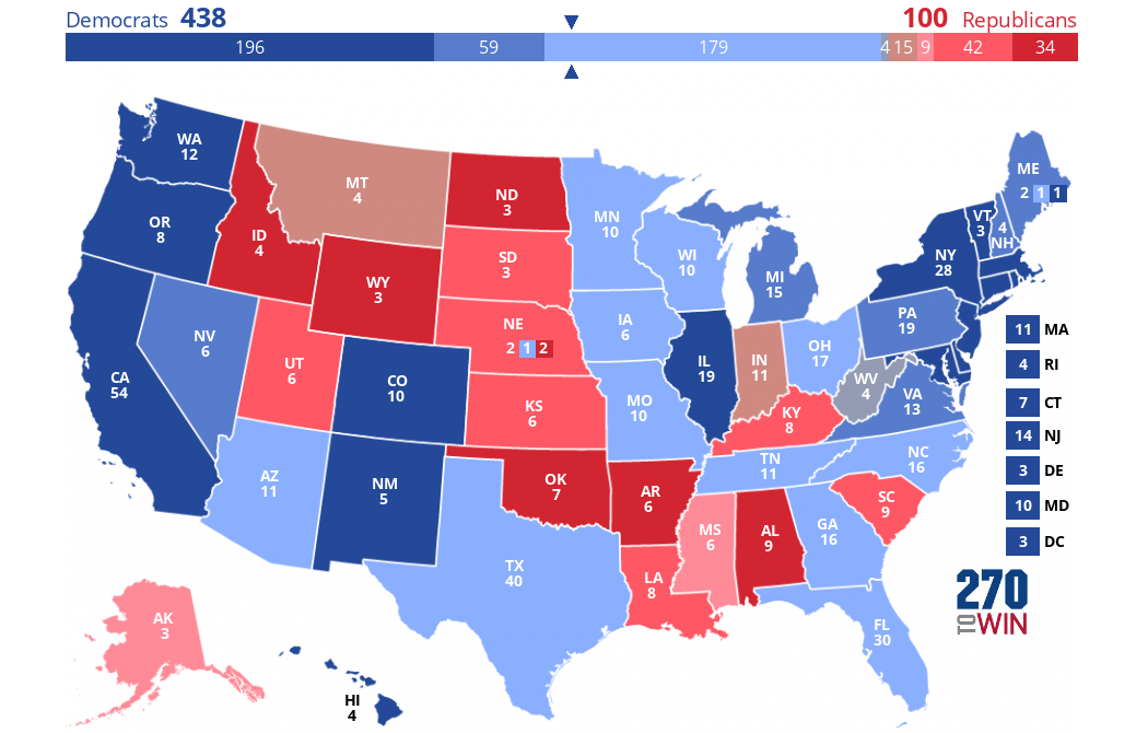 2024 Presidential Election Interactive Map