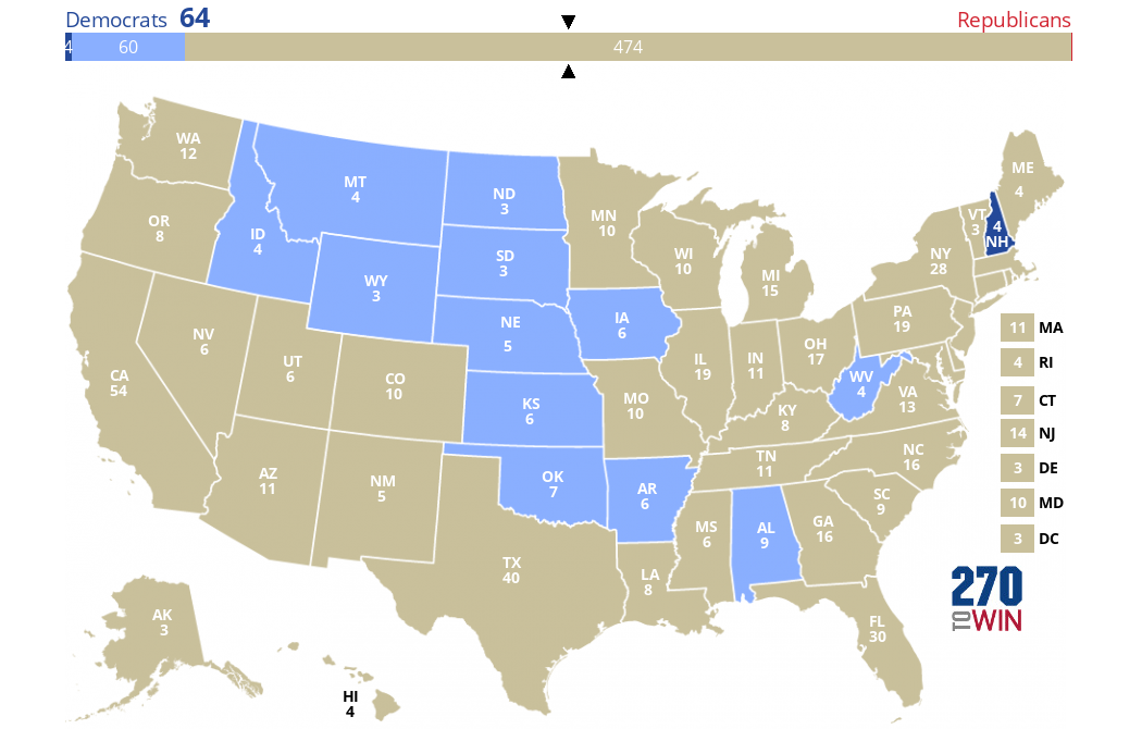 2024 Presidential Election Interactive Map