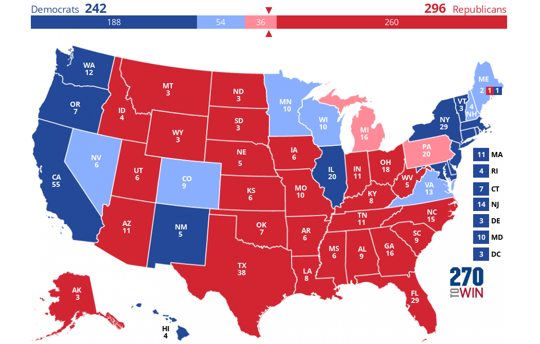 2024 Presidential Election Interactive Map