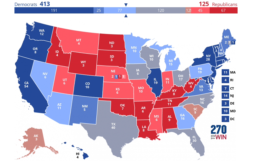 2025 Presidential Election Interactive Map