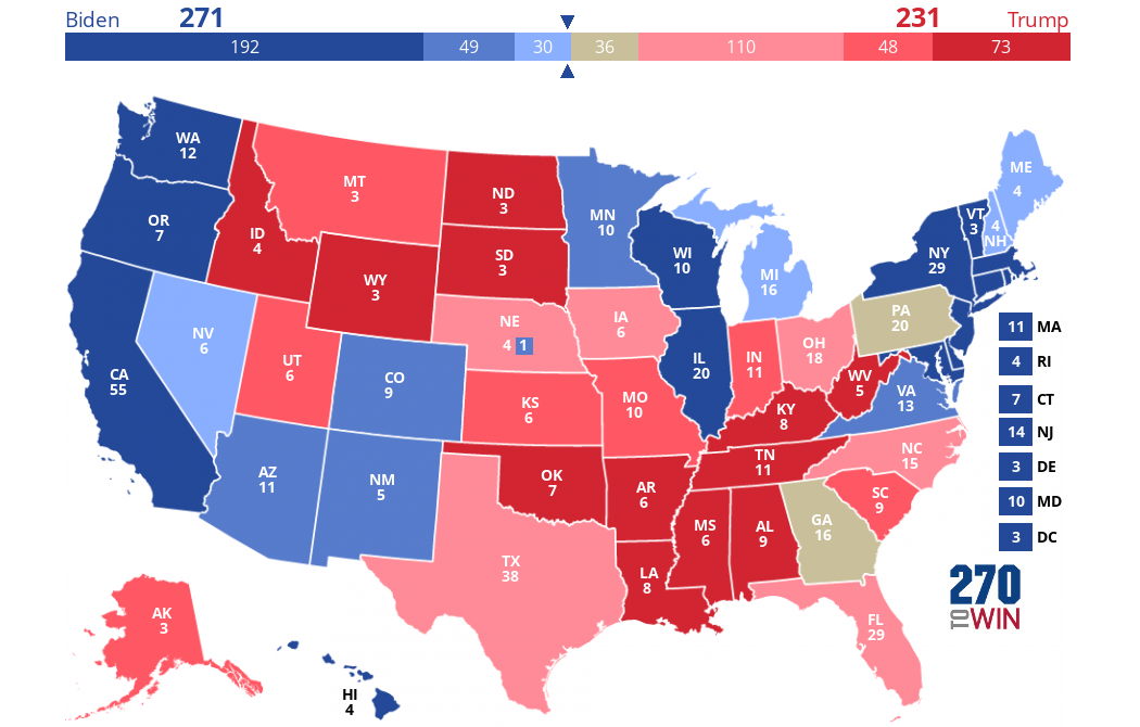 2024 Presidential Election Interactive Map