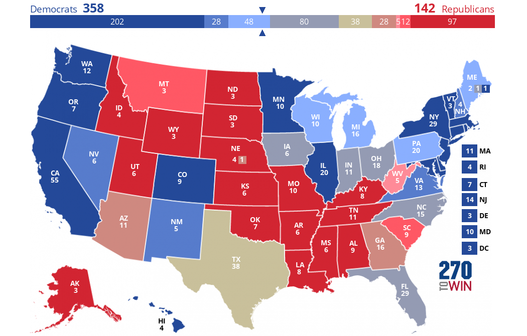 2024 Presidential Election Interactive Map