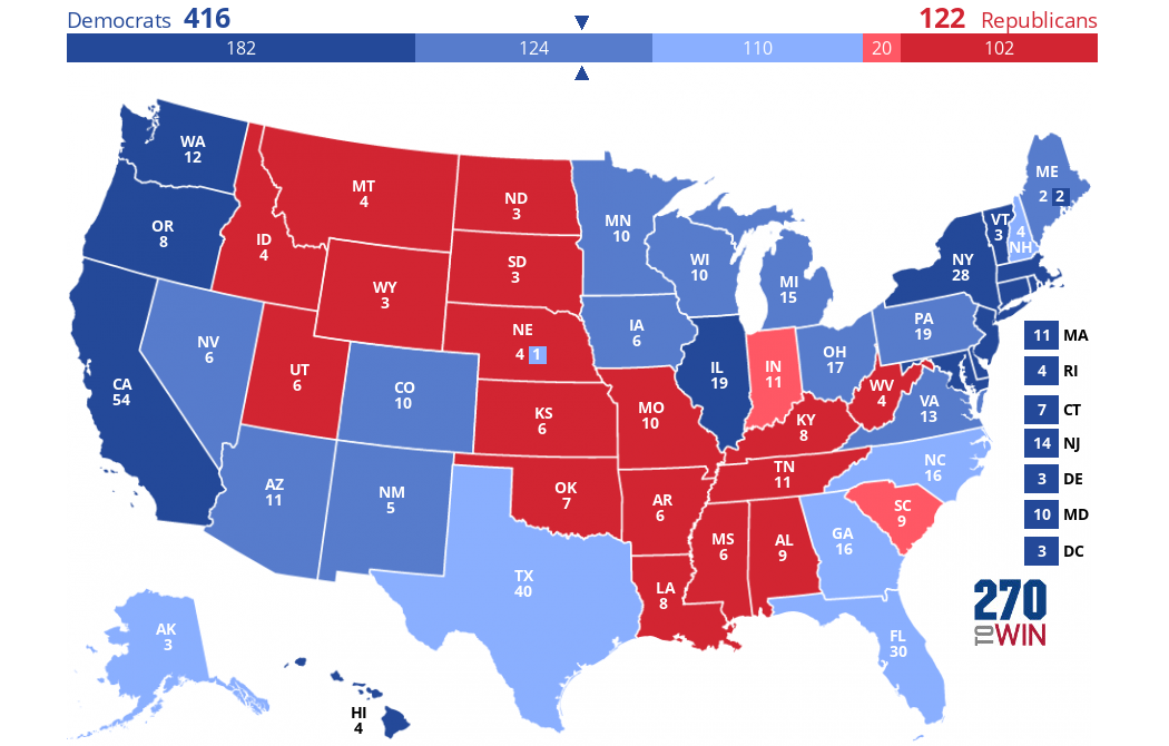 Electoral map possibilities - Democratic Underground Forums