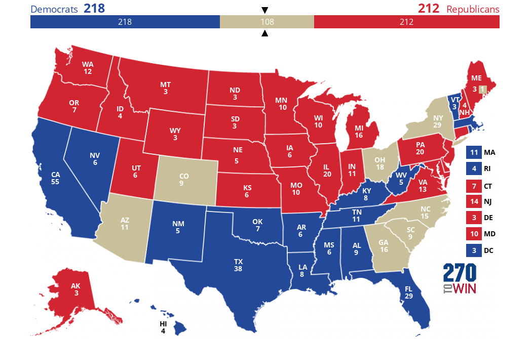 2020 Election Map Counties