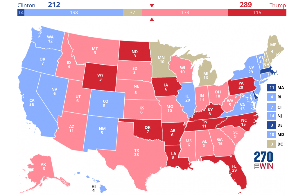 2020 Election Map Counties