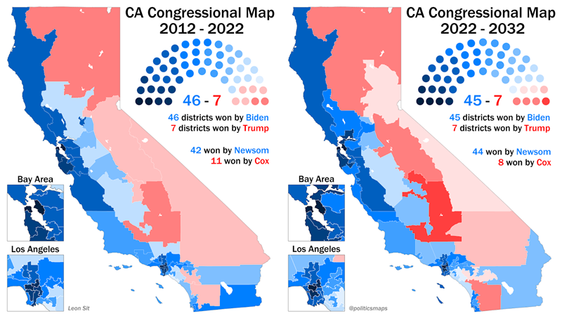 Us Congressional Districts California Map - United States Map