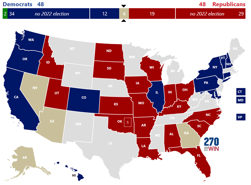 Election Update Uncalled Senate Races 270toWin